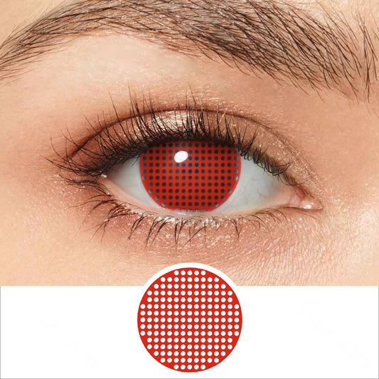 Red Mesh Contacts - PsEYEche