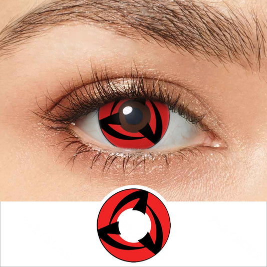 Naruto Kakashi Sharingan Contacts (Prescription) - PsEYEche