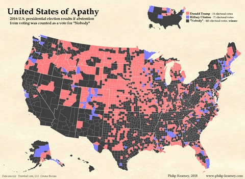 Election map of the united states