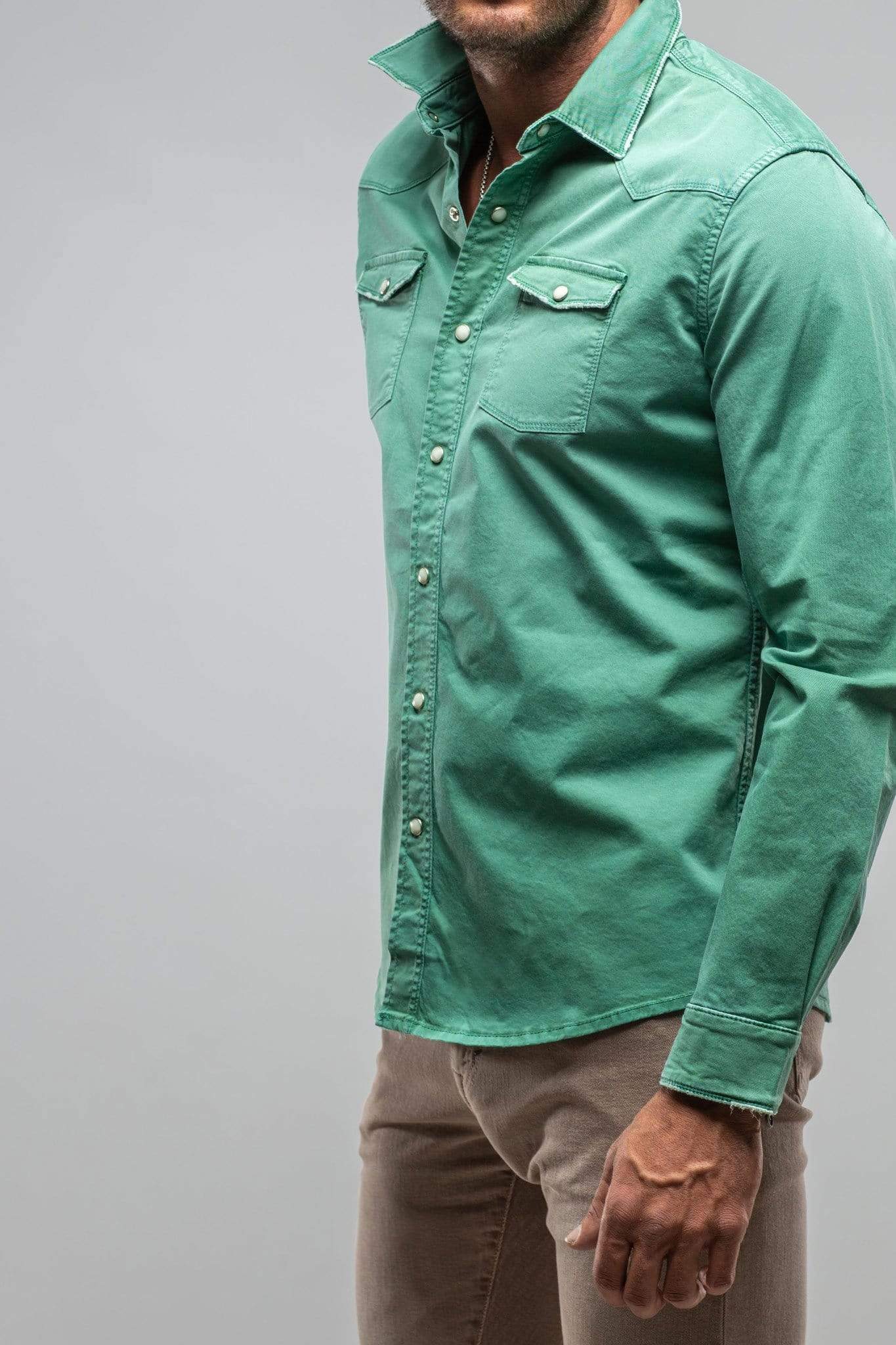 Cassidy Snap Shirt Verde Giada