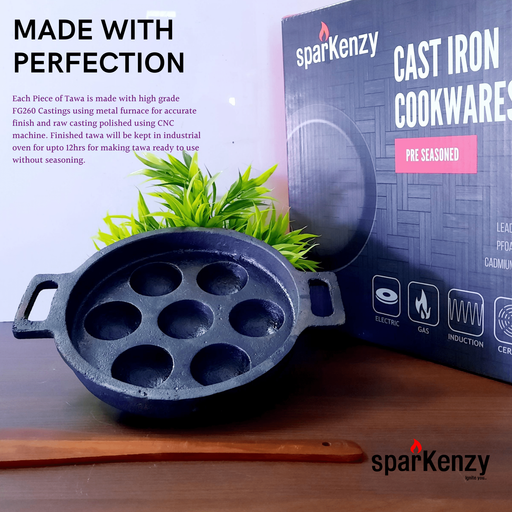 Best Cast Iron Appam Pan in India 2022 ~ Dynamic Appe Pan Unboxing and  Review ~Panniyaram/Paddu Pan 