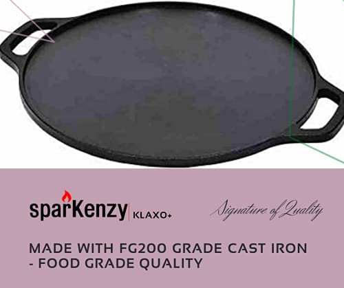 Buy Henny Cast Iron Dosa Tawa, Cookware Flat Vessel Pre Seasoned