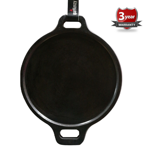  Will and Weaves Pre-Seasoned Cast Iron Dosa Tawa 12 inches Roti  Tawa Chapati Tawa Cast Iron Roti Tawa Griddle Induction Safe: Home & Kitchen