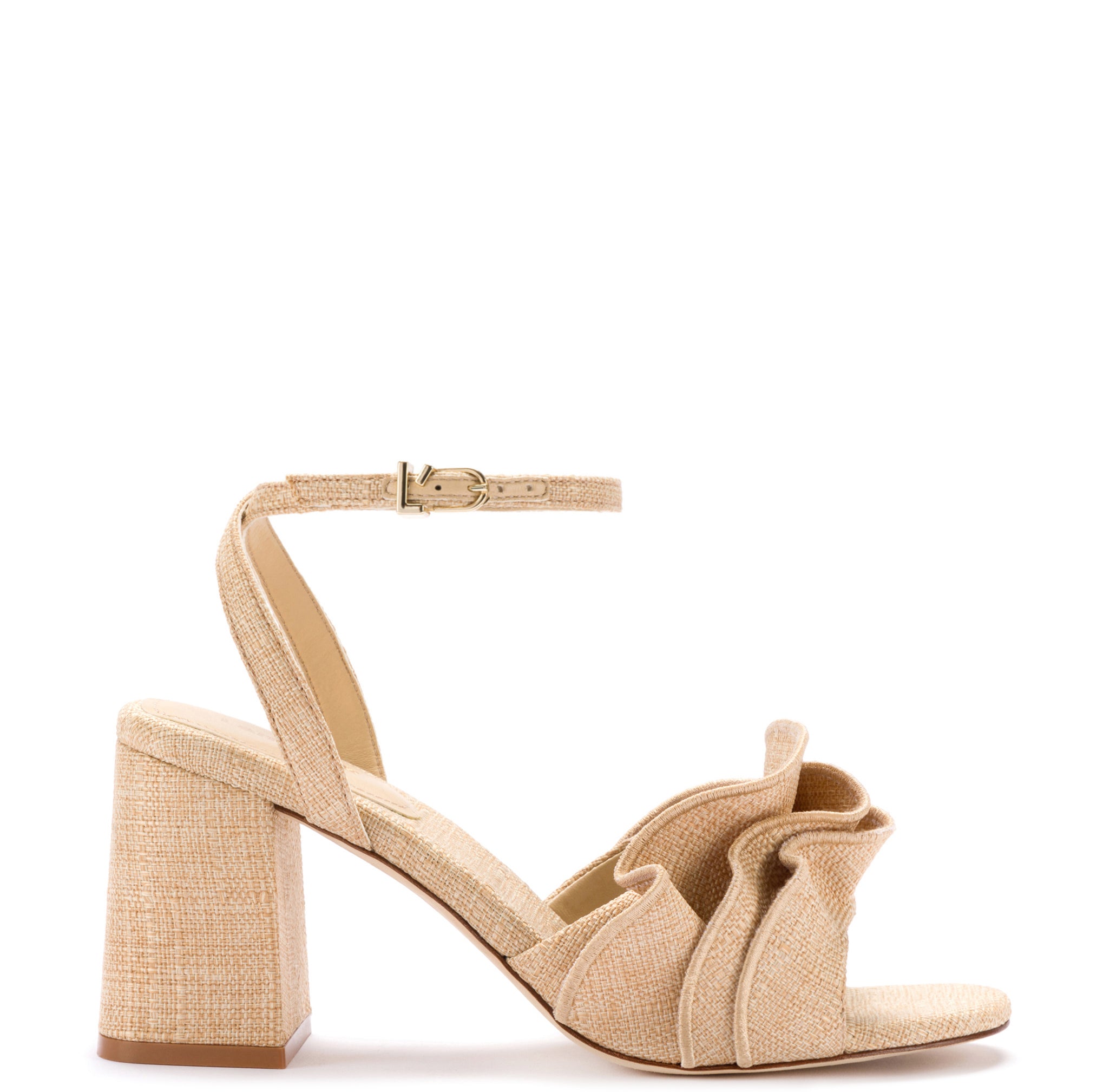 Jasmine Mule In Beige Raffia