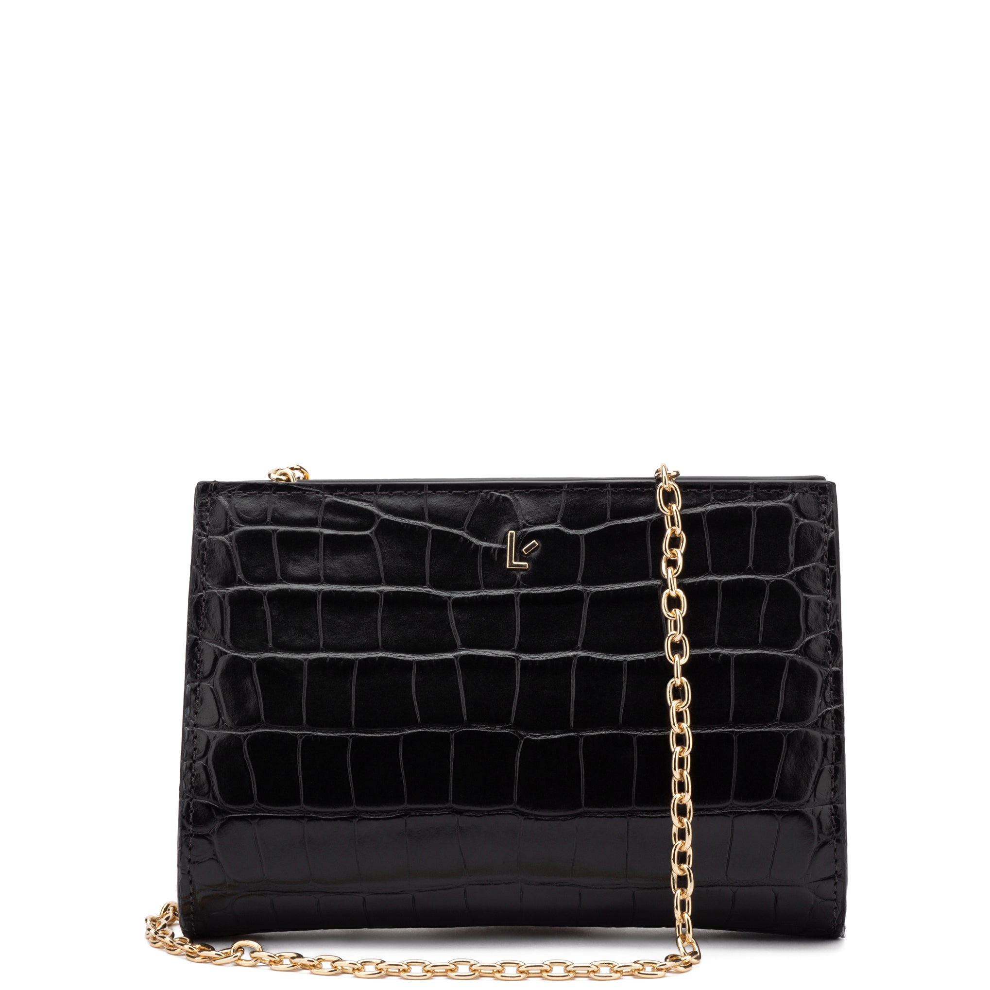 Larroude Heartbreaker Crossbody Bag - Black Vegan Patent Leather – Luck  Lafayette