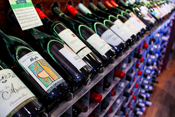 Carefully curated wine bottles at Greene Grape Wine & Spirits in Fort Greene, Brooklyn