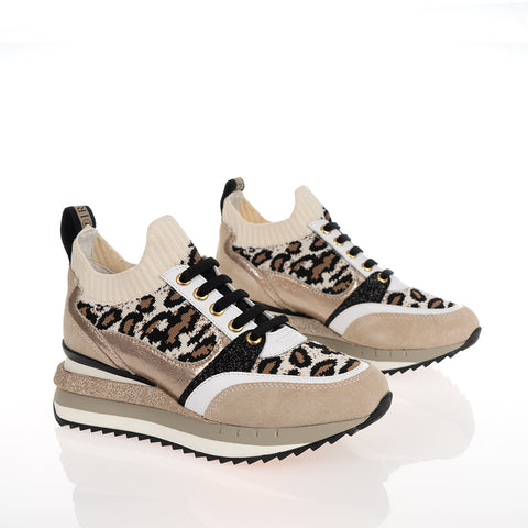 Cafe` Noir DN9570 Multi Maculato Beige Casual Sneaker