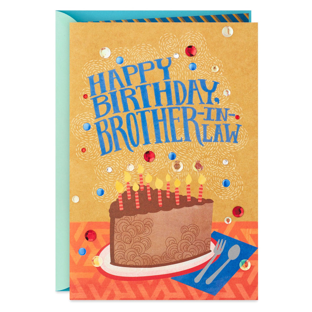 Cake and Candles Birthday Card for Brother-in-Law – Amreen's Hallmark