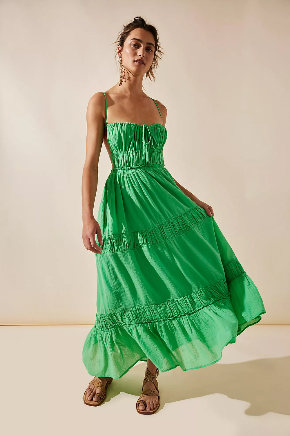 green maxi dress for summer