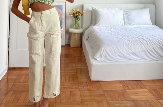 beige high waisted pants for petites