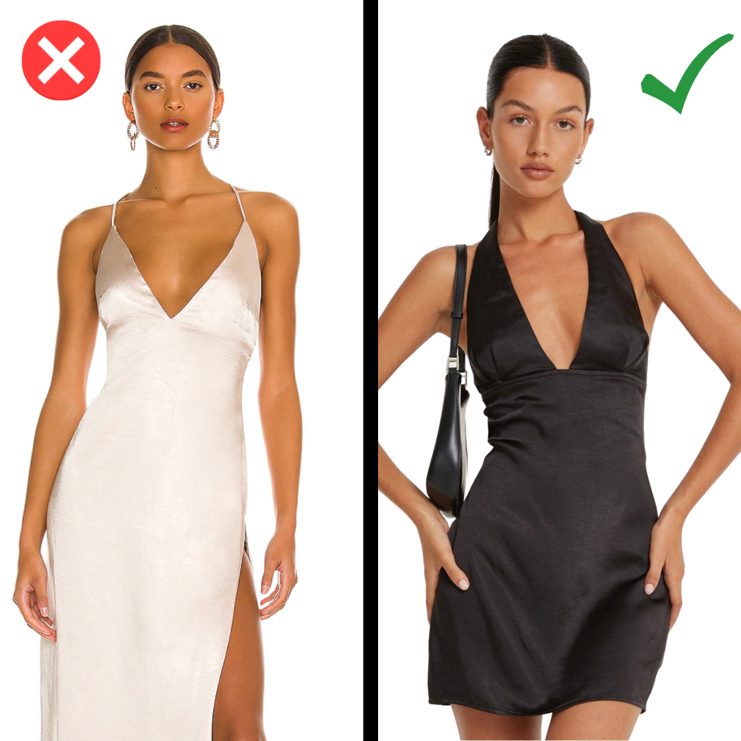 How to wear a slip dress if you have small boobs