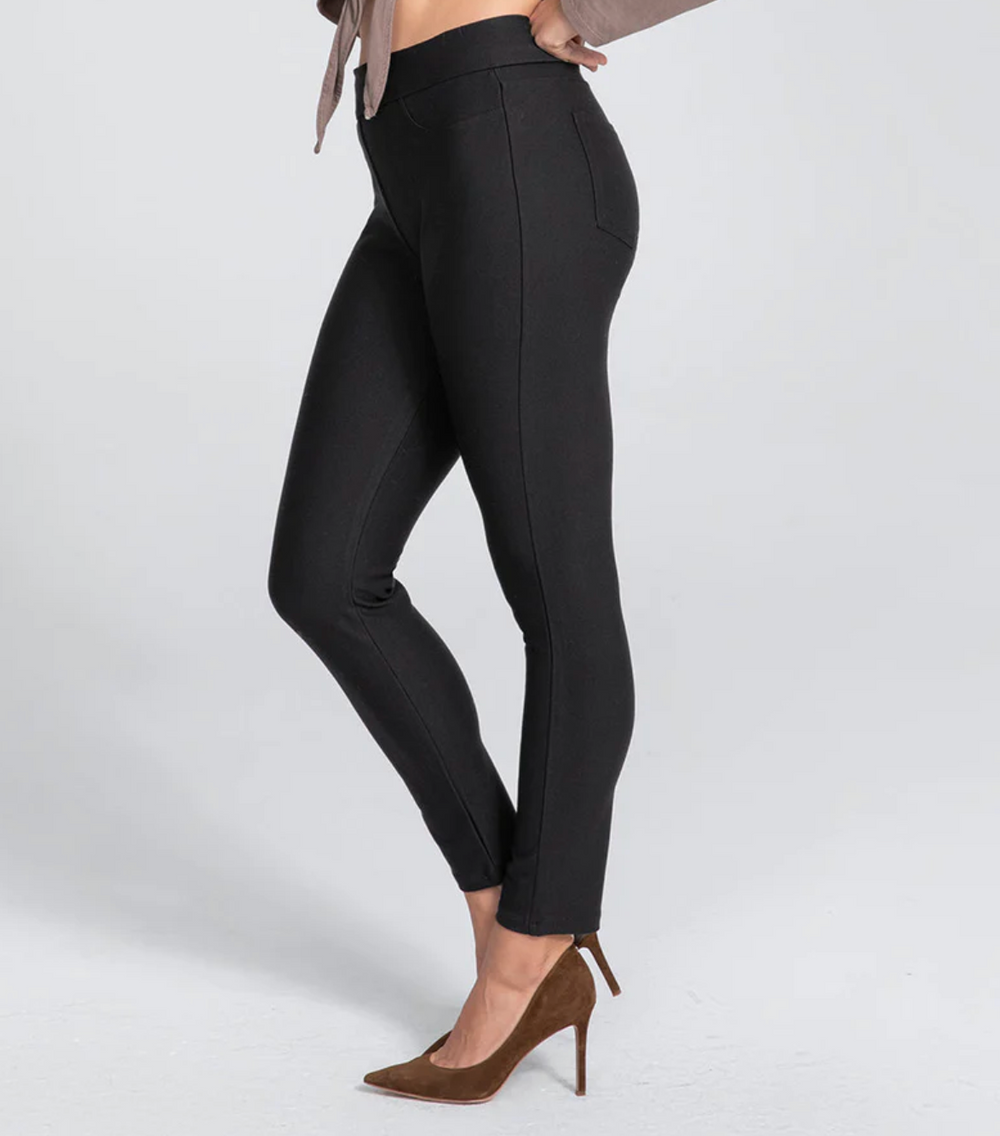 Anne Klein Black Slim Leg Compression Pant