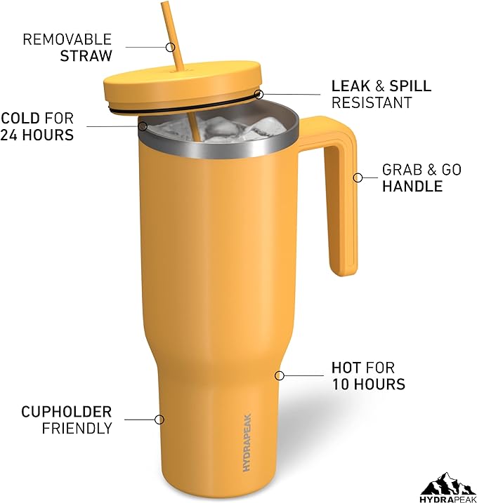 Simple Modern Tumbler With Handle And Straw Lid Insulated - Temu