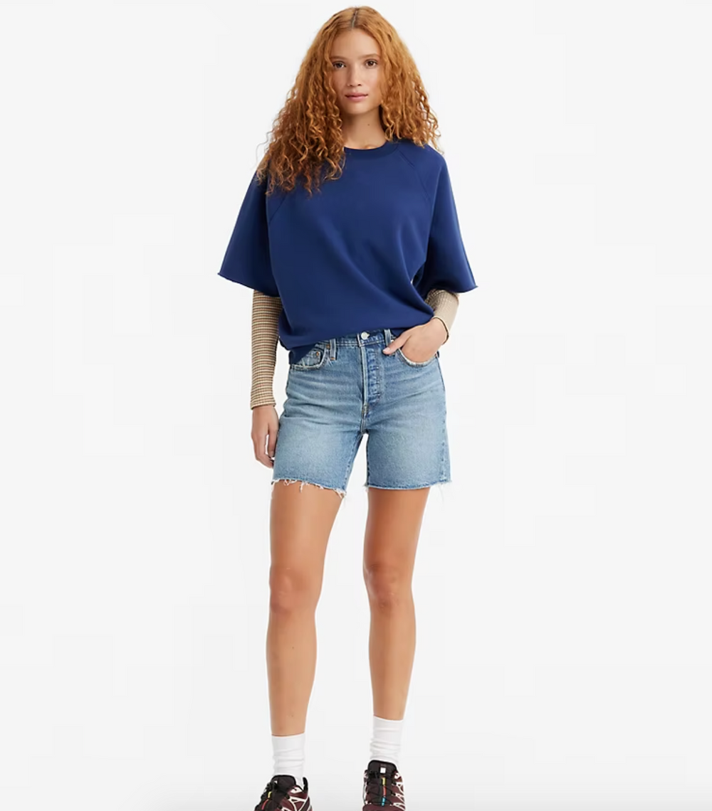 LEVI'S A-Line High Rise Shorty Girls Shorts