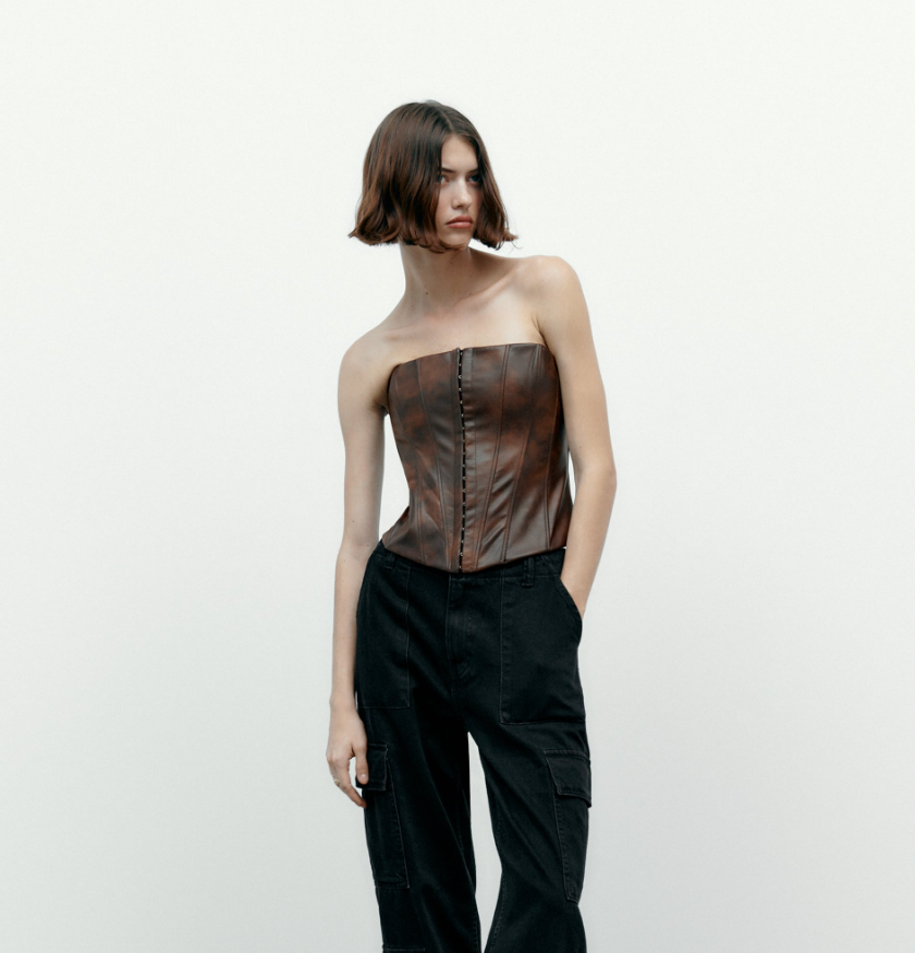 Zara Satin Corset Top  Satin corset top, Corset top, Clothes design