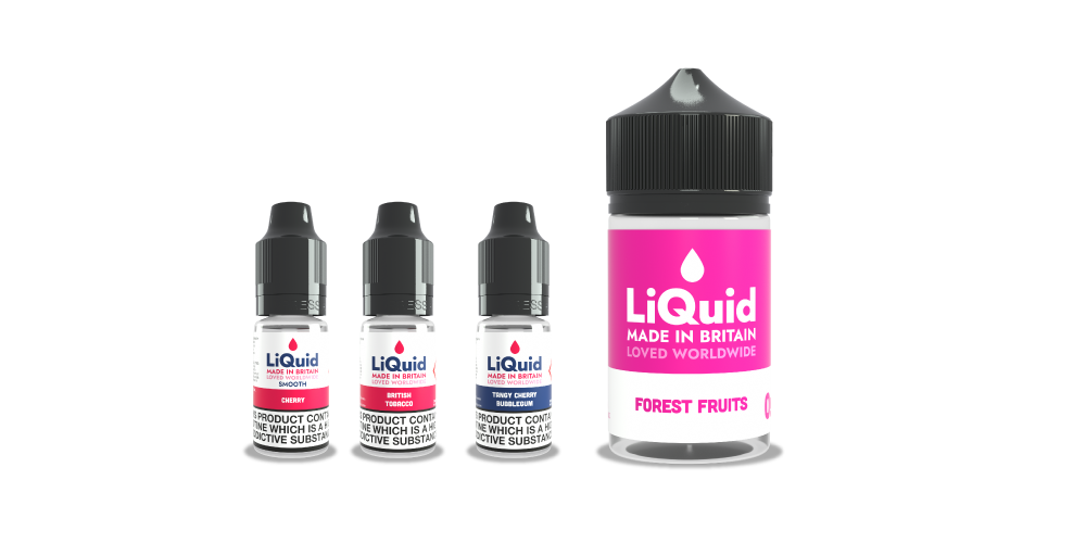 LiQuid range of e-liquids, HVG e-liquids and shortfills