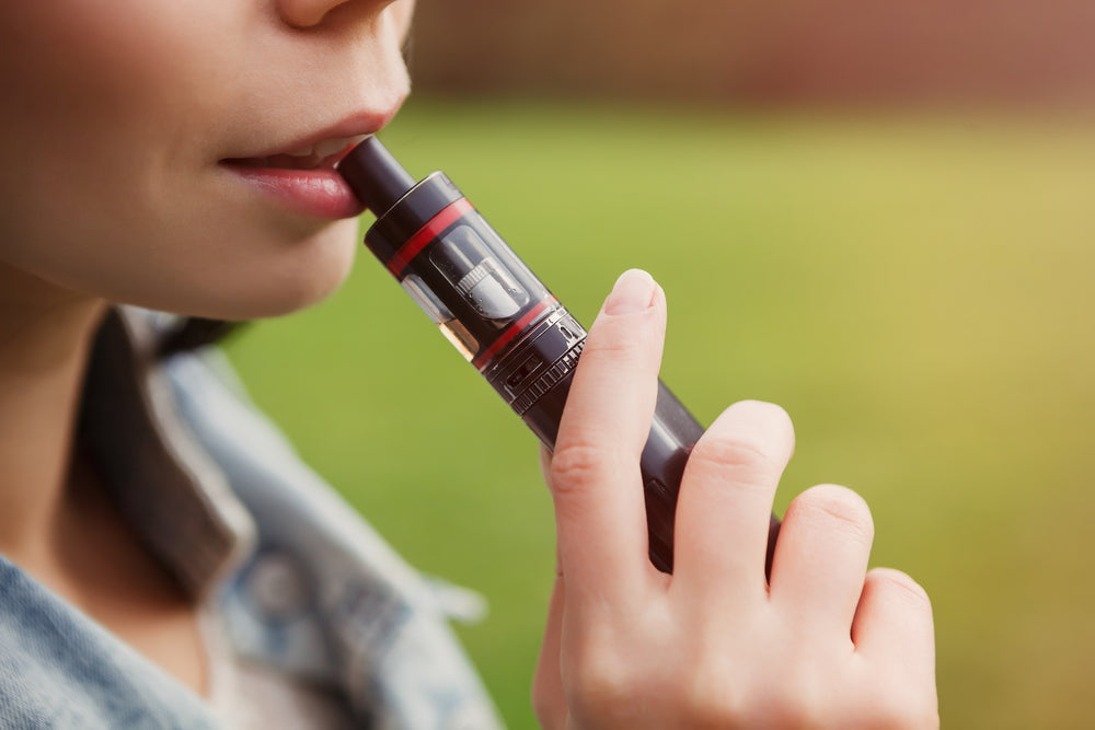 woman vaping