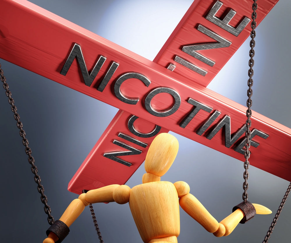 nicotine puppet illustration