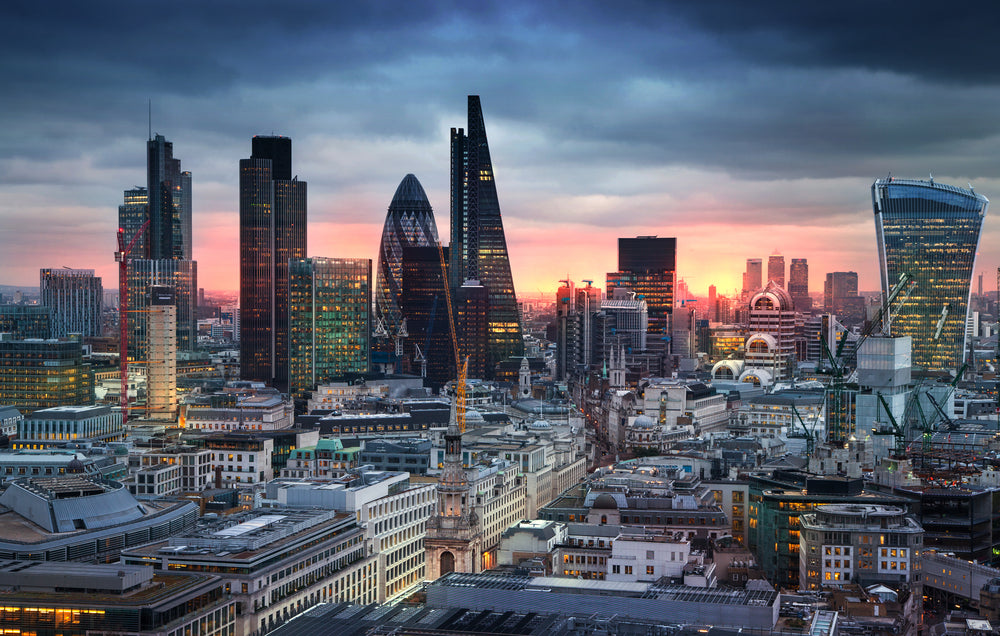 city-scape photograph of London