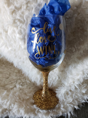 Liquid Therapy Glitter Wine Glass – NAP Creations