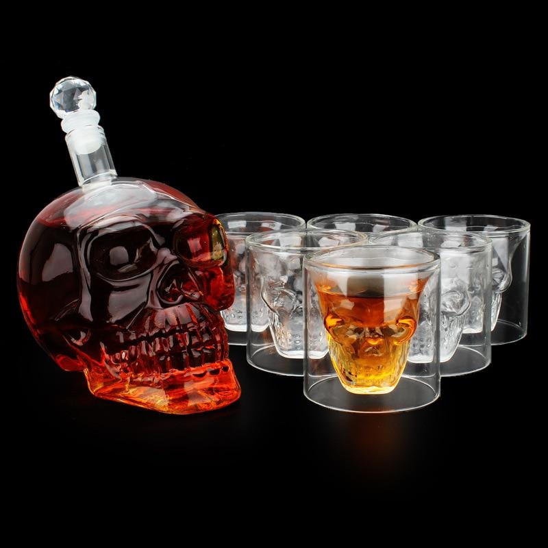 skull glass cup