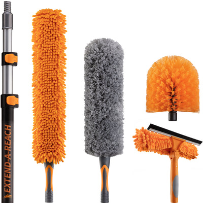 High Reach Cleaning Kit with Extension Pole - The Ultimate Dusting Kit –  Extend-A-Reach