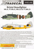X48148 Xtradecal 1/48 Bristol Beaufighter Mk.X, TF Mk.X, Mk.21, TT Mk.21 (5)