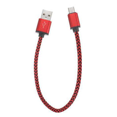 2A Nylon Braided Micro USB Fast Charging Data Cable 0.3m For Samsung S7 Xiaomi Redmi Note4