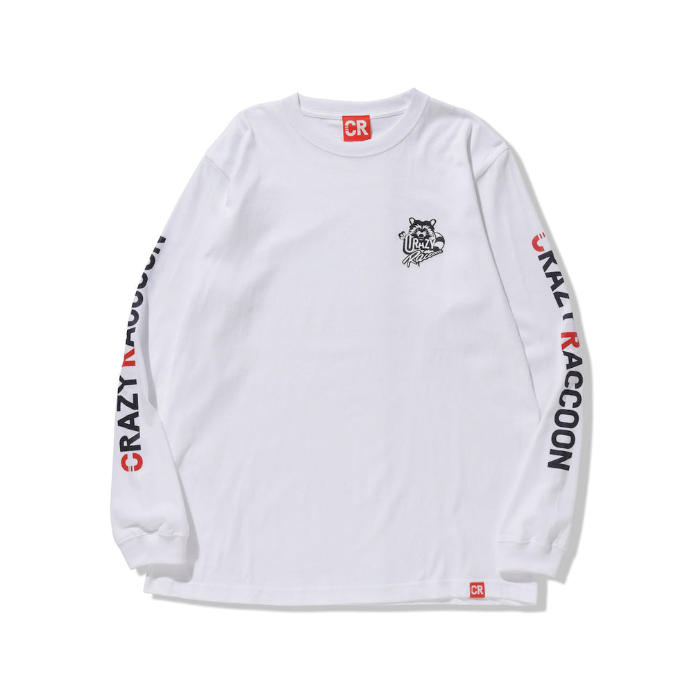 CRAZYRACCOON Meiy CREWNECK WHITE