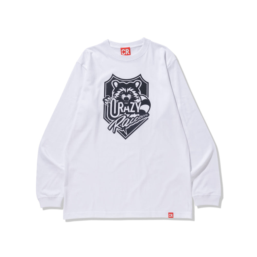 crazy raccoon crストア EMBLEM L/S TEE ロンT 白 ブラック系 トップス