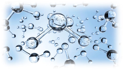 Transparent Water Molecules in suspension