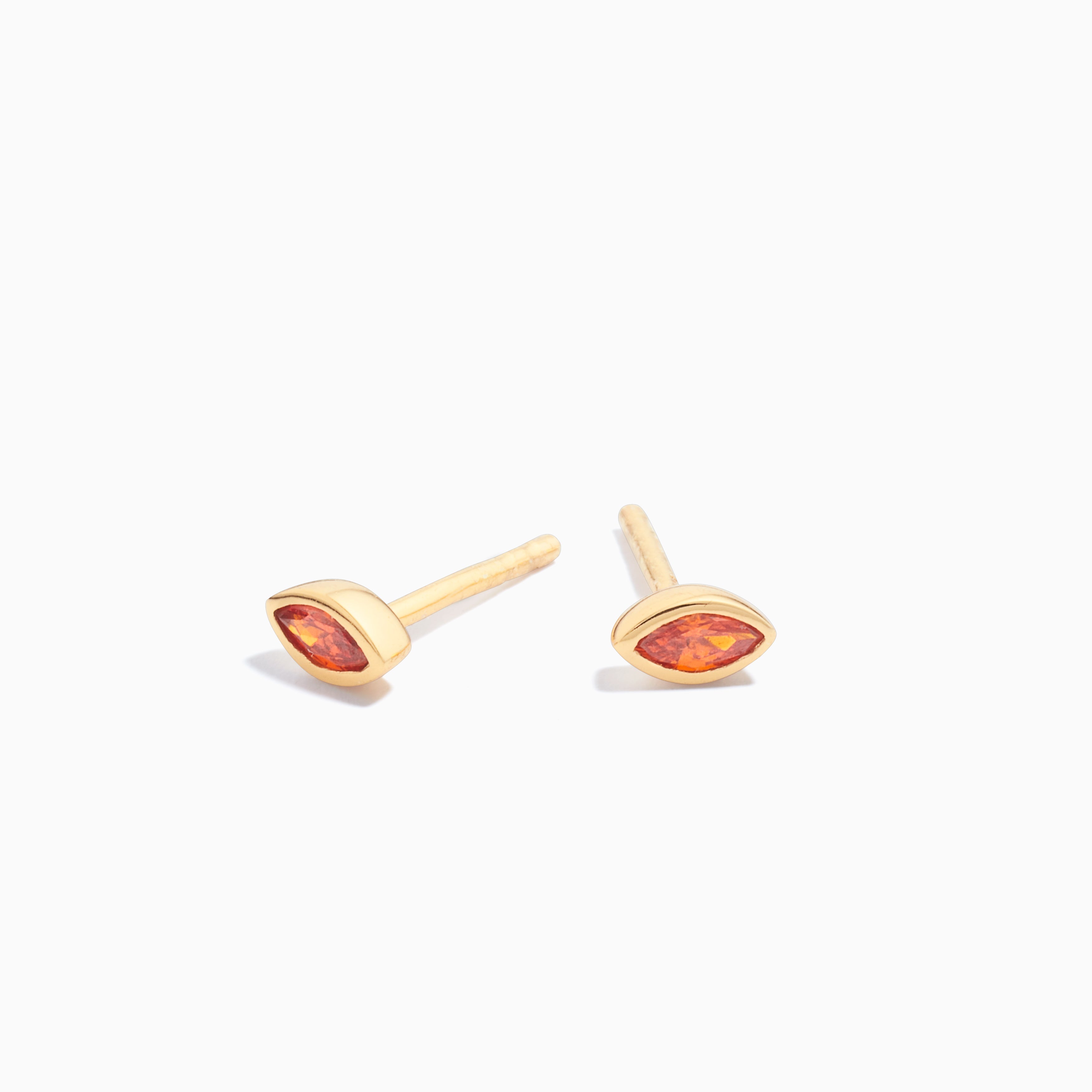 Orange Marquise Earrings