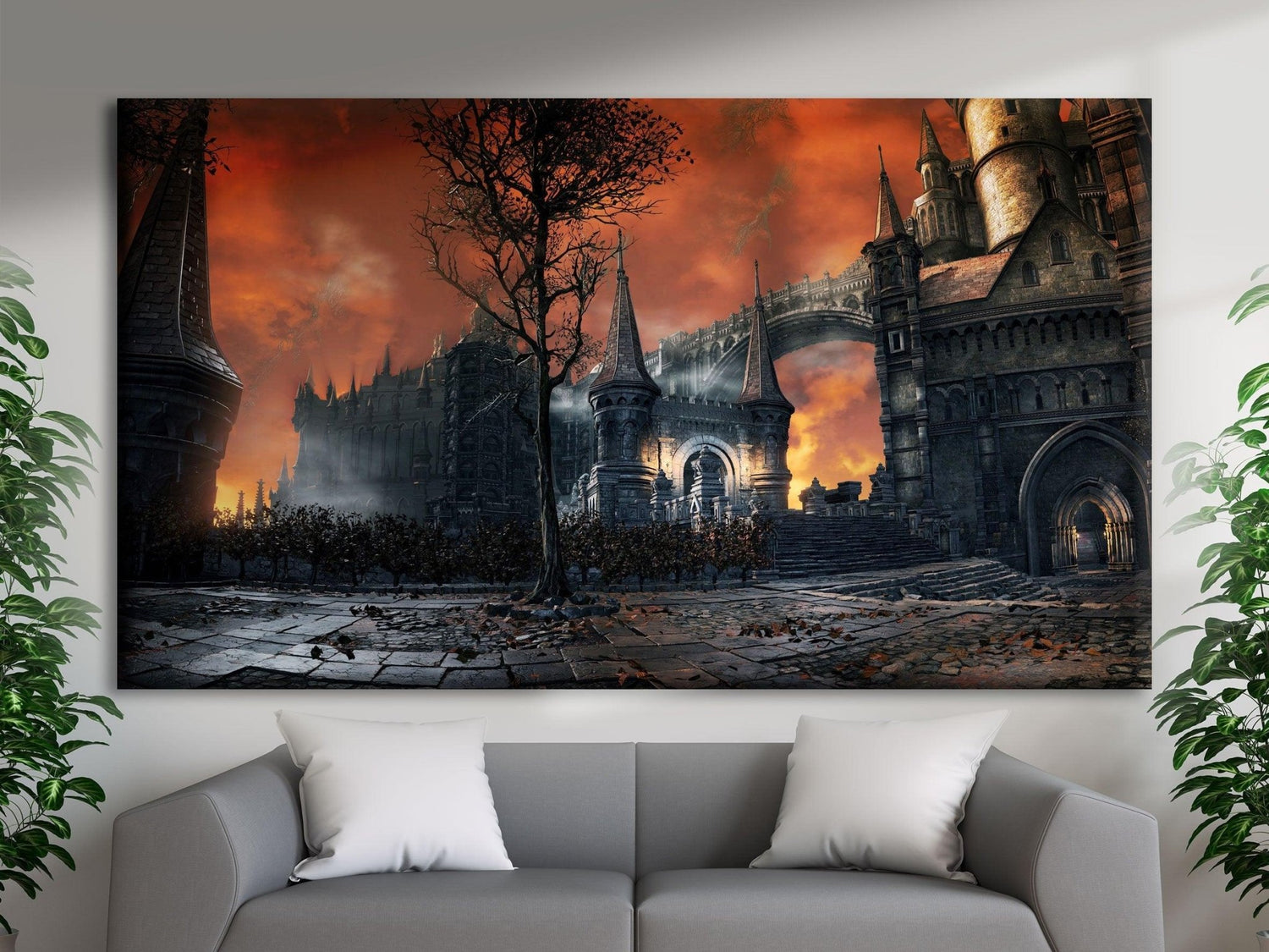 Lawrence Painting The Map Of Dark Souls 1 2 3 Art Canvas Poster Print 2X2  24X24 Game Picture For Wall Decor : : Home