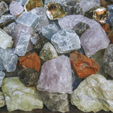 You can collect rocks or buy them online for your backyard bucket gem mining activity. 