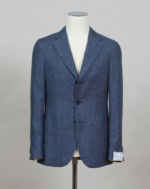 Caruso Glencheck Jacket Blue Brown Vaatturiliike Sauma Oy