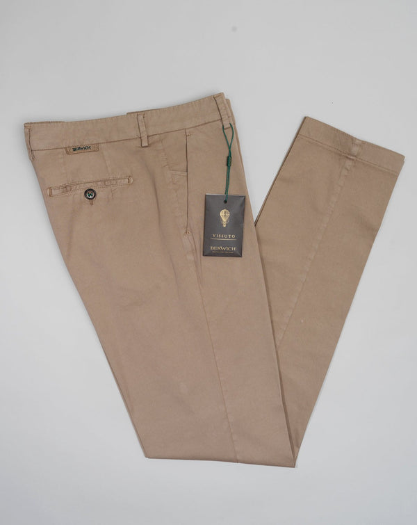 Berwich Morello Loro Piana Summertime Trousers / Beige