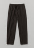 Dogtooth Wool Cotton Drawstring Trousers | Brown