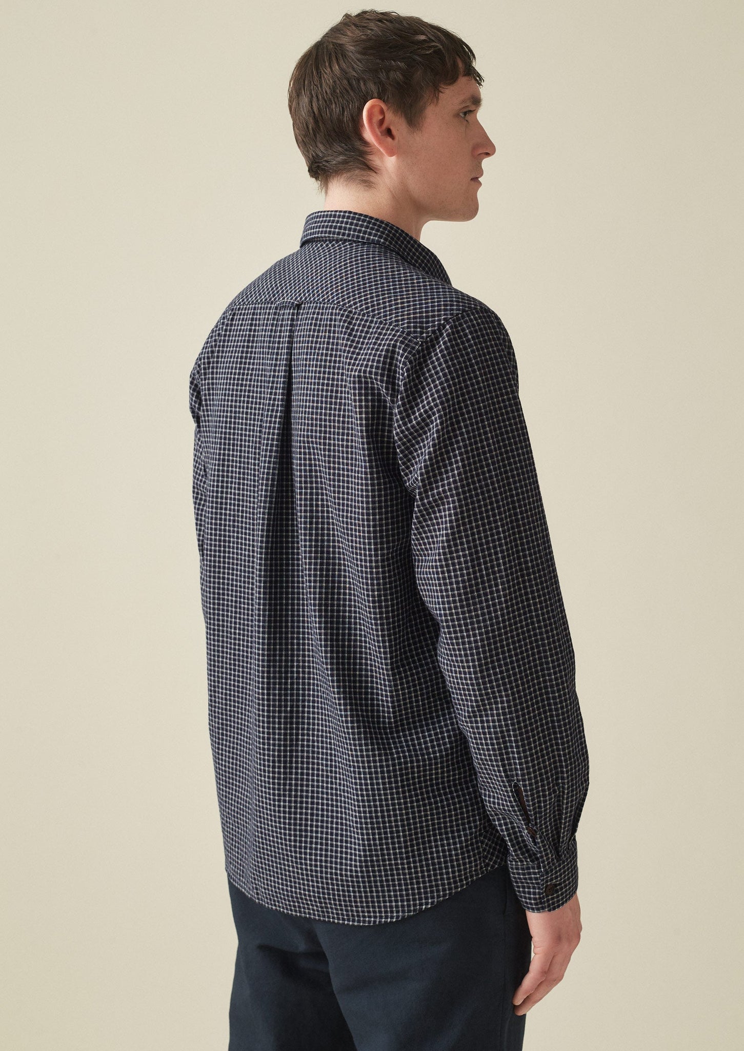 CLANE LOOP LINE CHECK SHORT SHIRT 日本製・高品質 レディース