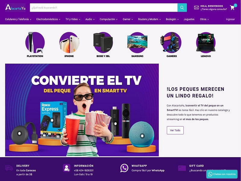 tienda online de alacartaya