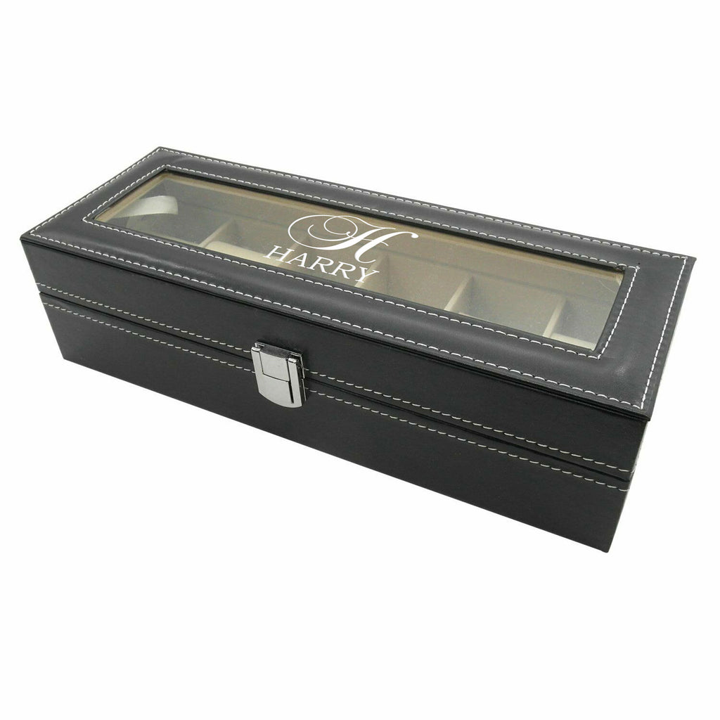 Monogrammed Watch Box  Custom Engraved Watch Boxes