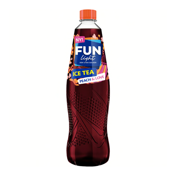 Fun Light Lightdryck Tea Peach & Love - Sugar Free Syrup Ice Tea P – Swedishness