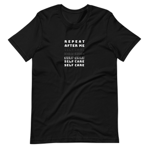 Self Care Things Unisex T-Shirt Black - Beth Rowe Designs