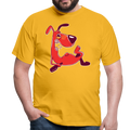 Betrunkener Hund - Gelb » Coole Motiv Shirts kaufen oder selbst gestalten auf Wir-lieben-T-Shirts.de