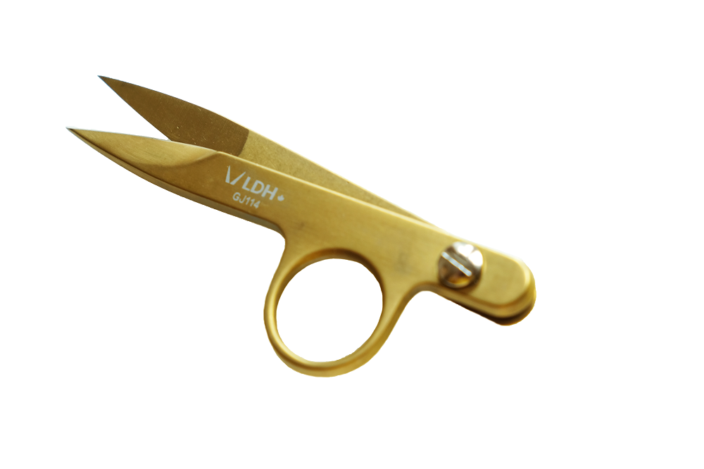 Tiny LDH Scissors/Snips with Embossed Gold Handles