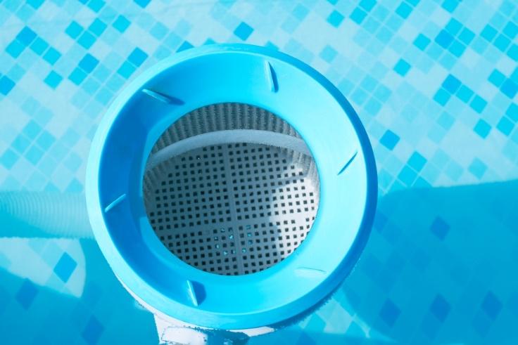 Piscine de nettoyage d'écumoire bleue