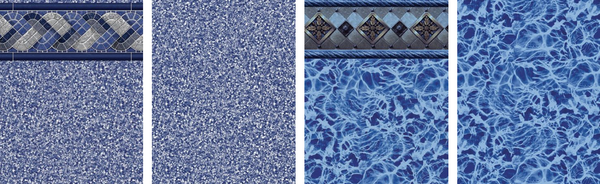 Raleigh White Wall White Beach Pebble Floor - All White Beach Pebble - Bayview Blue Wall Blue Diffusion Floor - All Blue Diffusion