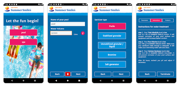 Summer Smiles Pool Chemistry App