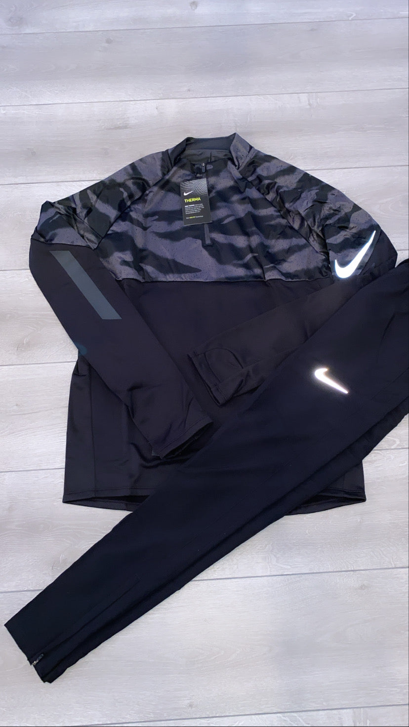 nike reflective half zip