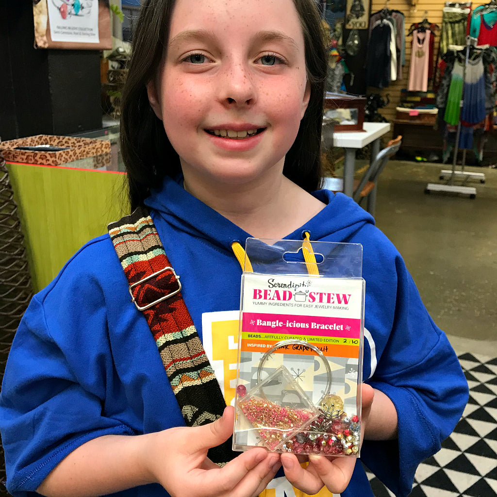 Suzie Q Studio will be offering Serendipity Bead Stew Kits for Kids. Visit our website often for lots more information.
