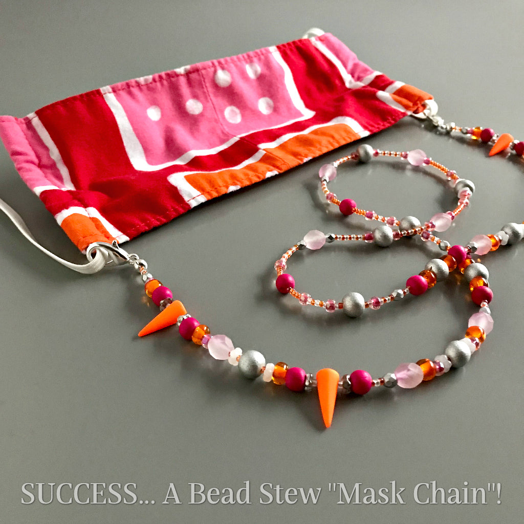 Now you can also make a COVID-19 mask chain with Suzie Q Studio's BEAD STEW DIY Jewelry kits!